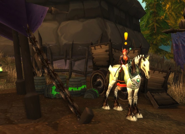 Jiraa standing as a quest NPC, awaiting excited 'players'.